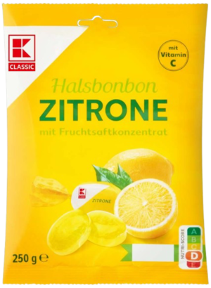 Halsbonbons zitrone 250g