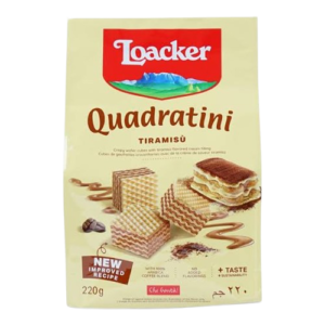 LOACKER QUADRATINI TIRAMISU 125g